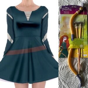 Merida Skater Dress & NWT Bow & Arrow Set (Women’s Large)